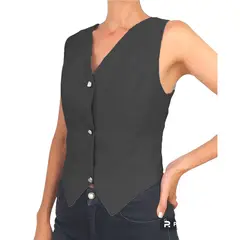 ASTRONAUT - Chaleco Cuello V Tallado para Mujer Elegante Casual marca