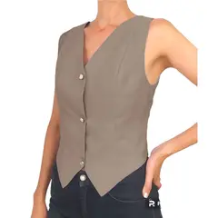 ASTRONAUT - Chaleco Cuello V Tallado para Mujer Elegante Casual marca