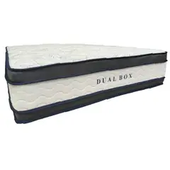 COLCHONES MOON - Colchon Cama QUEEN 160 x 190 DUAL BOX Ortopedico POCKET