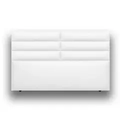 MAGIC CLASS - CABECERO BLOCK PARA PISO140X120 ECOCUERO BLANCO