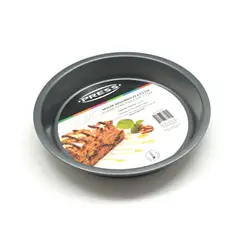 PRESS - Molde Redondo para Tortas Pastel Ponqué 22x3,5 cm 77101 - Gris