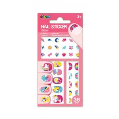 JUGANDO Y EDUCANDO - Set De Arte Y Manualidades Stickers Para Uñas Unicornio Niña