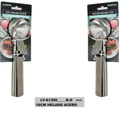 GENERICO - Cuchara Para Helado Acero Inoxidable Utensilios Cocina 18cm