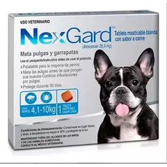 GENERICO - Antipulgas para perro Nexgard 4-10kg