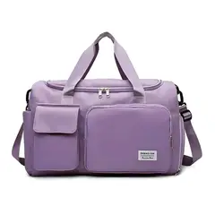MILOPTS - Tula Deportiva Maletín Gym Morral Bolsa De Mano Maleta Viaje LILA