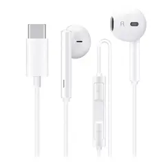 GENERICO - Audifonos Tipo C Manos Libres Auriculares Earphones Directos blancos