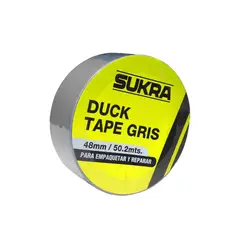 SUKRA - CINTA GRIS PARA DUCTOS DUCT TAPE 48MM X 50.2 M 27°( U.E:48)