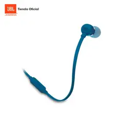 JBL - Audífonos T110 In-Ear Azul