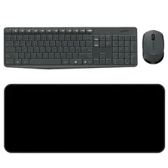 LOGITECH - Combo Inalámbrico Mk235 + Alfombrilla Xl 80x30cm