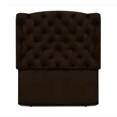 MAGIC CLASS - CABECERO ROYAL DE PISO200X120 MICROFIBRA CAFÉ