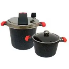GENERICO - Set x2 de ollas para cocinar a presión dt-181