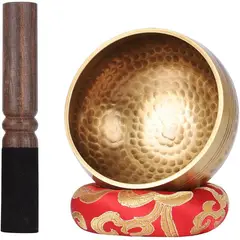 GENERICO - Cuenco Tibetano Percusión Dorado 13 Cm