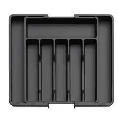 GENERICO - Organizador De Cubiertos Retractil 8 Compartimientos 6 Fijos.