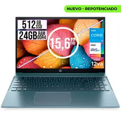 HP - PAVILION INTEL CORE I5-1235U SSD 512GB RAM 24GB LED 15,6 FULL HD