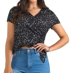 CROYDON - Blusa Aurora Negro para Mujer