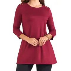 CROYDON - Vestido Paulete Vino para Mujer