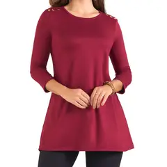 CROYDON - Vestido Paulete Vino para Mujer