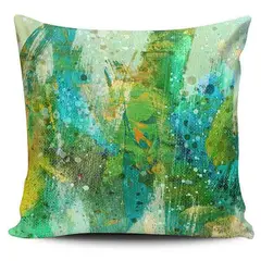 TAYRONA STORE - Funda Cojin Sin Relleno Abstracto 52 Verde