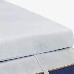 GENERICO - Sobrecolchón suavizante topper ajustable 140x190x6cm