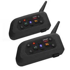 GENERICO - Intercomunicadores V6 Pro Para Casco De Moto 2 Unidades