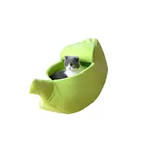 SOLEPET - CAMA BANANA PARA MASCOTAS TALLA S-VERDE