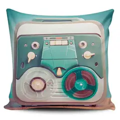 TAYRONA STORE - Funda Cojin Sin Relleno Grabadora Vintage 01