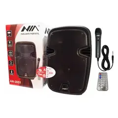 NIA - Cabina Parlante Bluetooth Portatil Recargable 65 Control Y Microfono