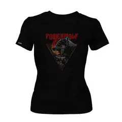 CREACIONES NU CROWN - Camiseta Dama Powerwolf banda metal rock lobo mujer Original Nu Crown