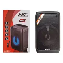NIA - Cabina Parlante De Sonido 8 Pulgadas Con Microfono Bluetooth