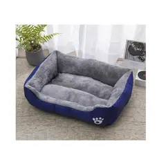 SOLEPET - CAMA SOFT ACOLCHADA PARA PERROS TALLA S -AZUL