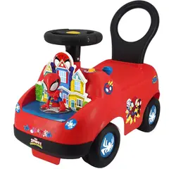DISNEY - Vehiculo Montable Marvel Aventuras De Spidey Luces Y Sonido