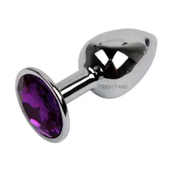 GENERICO - Plug Anal Dilatador Anal En Acero Talla S Juguete Sexual Morado