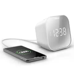 PHILIPS - Radio Reloj 4406 Con Puerto De Carga USB