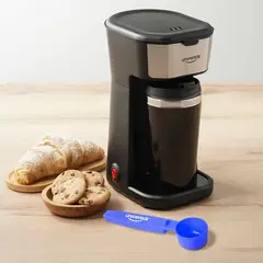 UNIVERSAL - Cafetera Personal de 1 solo Toque con Taza de Acero Inox