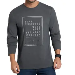 CROYDON - Camibuzo Think Gris para Hombre