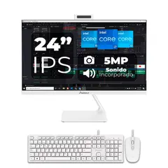 GENERICO - Computador All in One JANUS 24" Intel Core i5 12400 – 16GB RAM SSD 512GB Blanco
