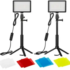 GENERICO - Set De 2 Luces Led Kit Para Fotografía Y Video Trípode Luz