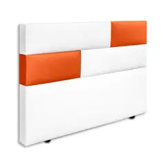 MAGIC CLASS - CABECERO RUBIK DE PISO120X120 MICROFIBRA NARANJA