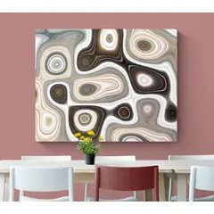 TAYRONA STORE - Cuadro En Lienzo Para Comedor Abstracto 135 50x40cm