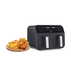 KALLEY - Freidora de Aire Dual 7.6 Litros K-MAFD Negro