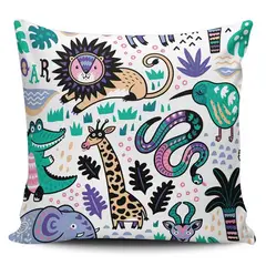 TAYRONA STORE - Funda Cojin Sin Relleno Animales De La Jungla 04