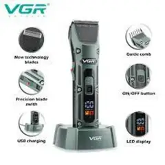 VGR - Maquina Peluquera Electrica Peluquera Cabello Recarga V-696