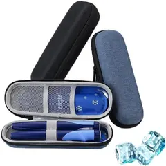 GENERICO - Estuche Pequeño Azul Refrigerante Porta Insulina + Gel