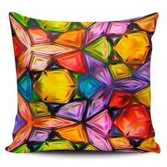 TAYRONA STORE - Funda Cojin Sin Relleno Piedras Colores 01