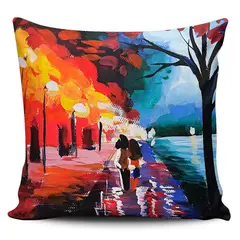 TAYRONA STORE - Funda Cojin Sin Relleno Pintura Pareja 02