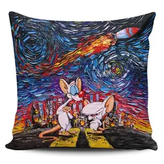 TAYRONA STORE - Funda Cojin Sin Relleno Noche Estrellada Pinky Y Cerebro