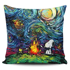 TAYRONA STORE - Funda Cojin Sin Relleno Noche Estrellada Snoopy 04