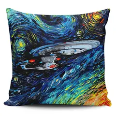 TAYRONA STORE - Funda Cojin Sin Relleno Noche Estrellada Star Trek 02