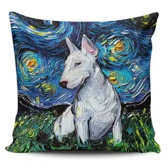 TAYRONA STORE - Funda Cojin Sin Relleno Noche Estrellada Perro Bull Terrier