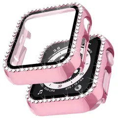 GENERICO - Case Protector Brillantes Para AppIe Watch Series 44mm - Rosa